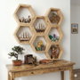 Hanah Home Raf361 Estantería Decorativa de Madera